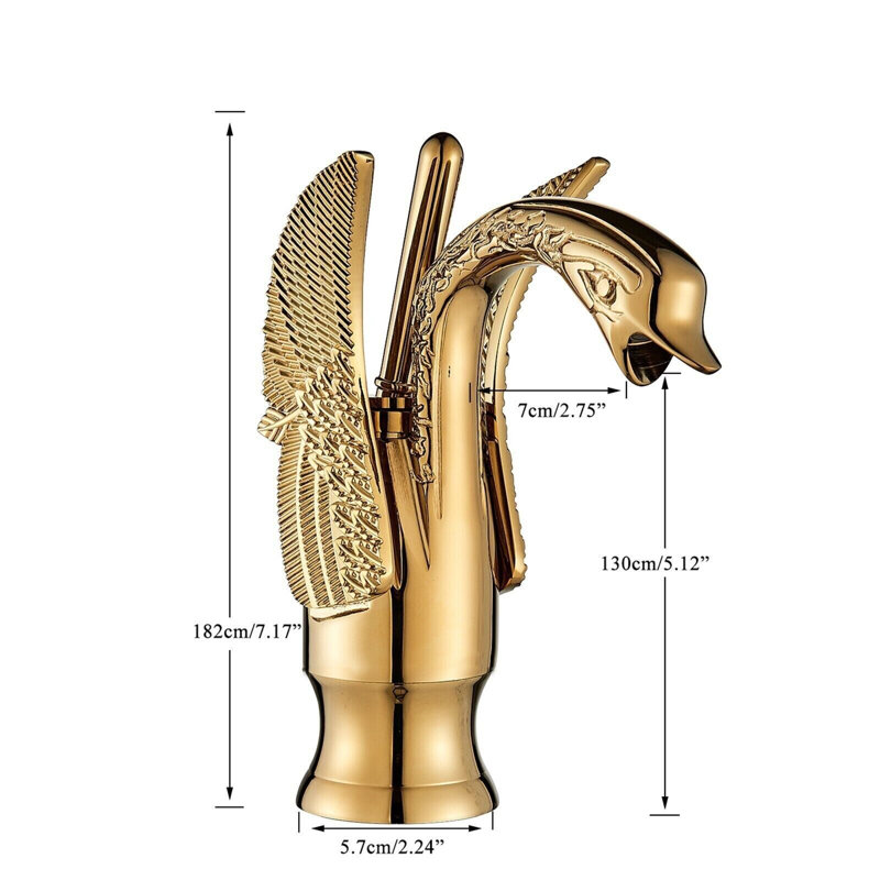 Enos Mono Basin Mixer, Gold