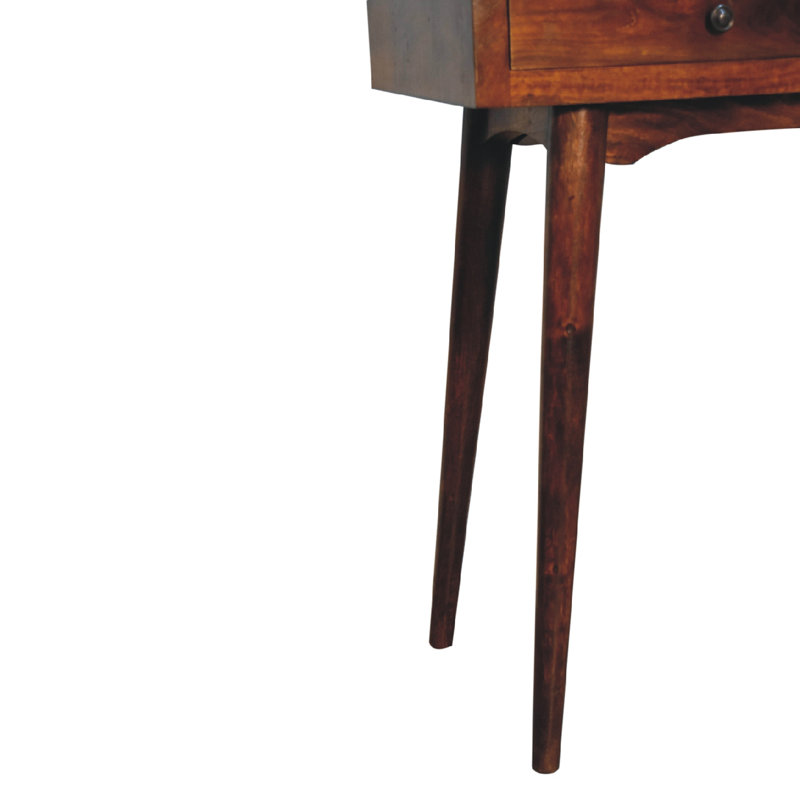Berteau 70cm Solid Wood Console Table, 30.7" H x 35.4" W x 15.7" D, Chestnut