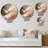 Pink Liquid Gold Harmony Wave - Abstract Shapes Wall Clock-93379303