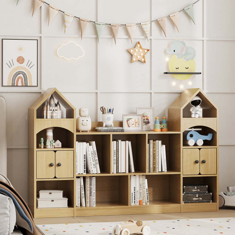 Bibliothèque et rangement pour jouets, Chêne