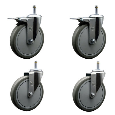 Poly Swivel Stem Caster