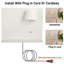 Appliques murales rotatives à bras pivotant à DEL avec port de charge USB et tablettes, blanc