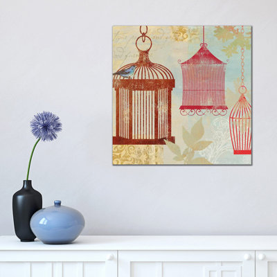 Bird On A Cage II by Aimee Wilson - Wrapped Canvas Print