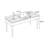 Modular Writing Desk with Built-In Electrical Outlet-108976642