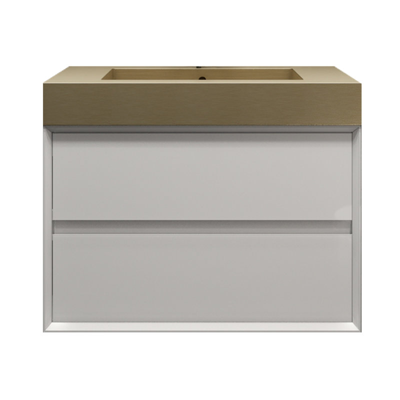 Base de meuble-lavabo mural simple 29 po blanc