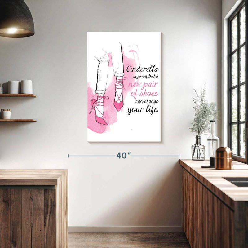 Tergel Cinderella Shoes, 39" H x 26" W