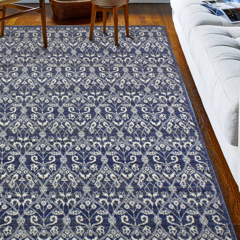 Sheila Ikat Area Rug, Rectangle 107 x 168cm