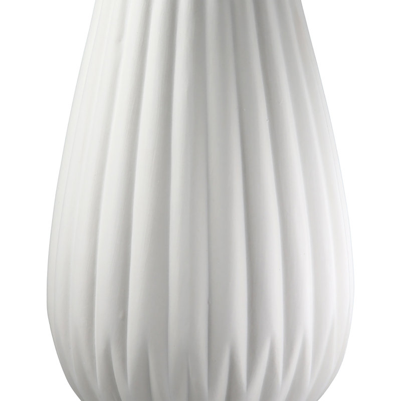 Ronk Porcelain Table Vase, White