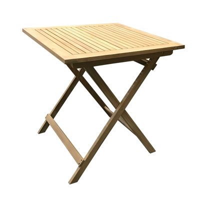 Hackett Square Teak Folding Outdoor Bistro Table , 70cm cm W 70cm cm D