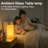 10.4'' Modern Orange 5-Tier Stacked Bubble Ambient Glass Table Lamp with Dimmable Switch and E12 Lamp Holder, cULus Certified for Bedroom Nightstands, Living Room Side Tables, Study Rooms or Entryway-123043892