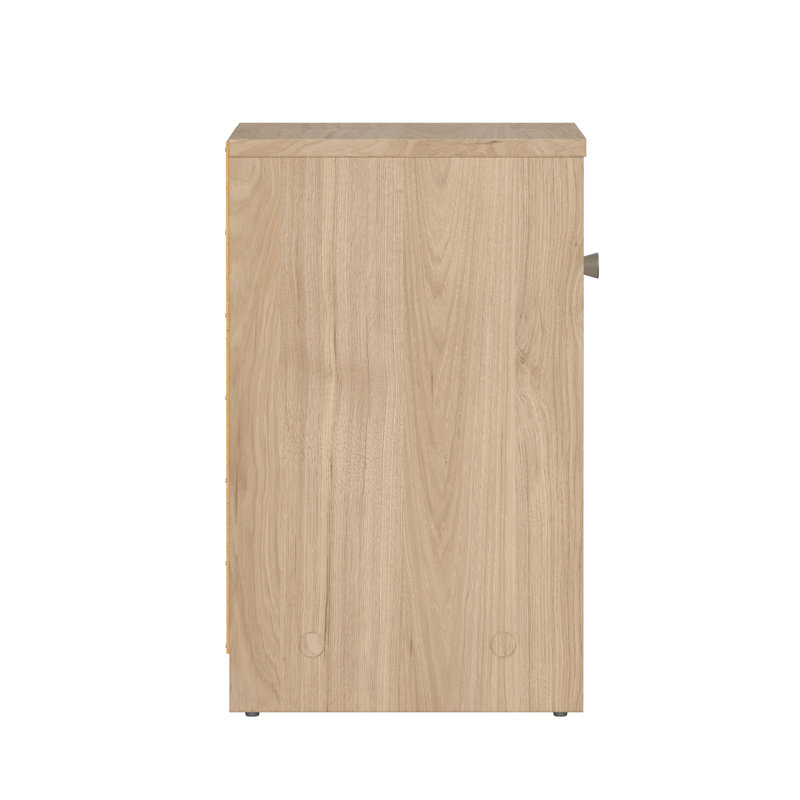 Clanton Small-Space 1 - Drawer Nightstand, Jackson Hickory