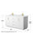 Miranda 66" Freestanding Double Bathroom Vanity with Marble Top-63918151-63918152