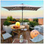 Parasol Taibah 120 avec contrepoids inclus-320210100