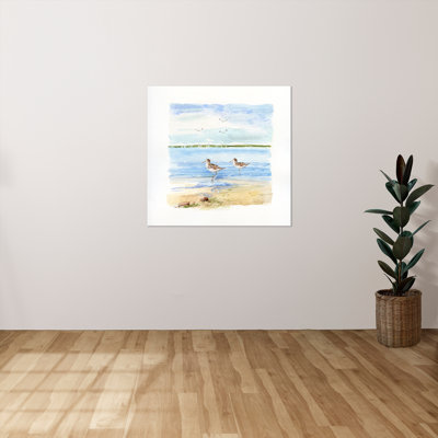 "Sandpiper Beach II" par Sally Swatland, reproduction sur toile