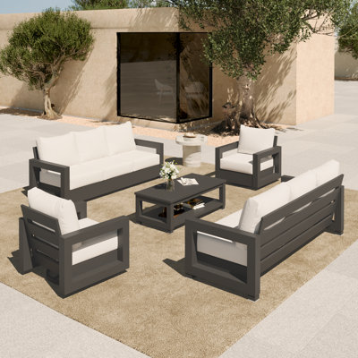 Outdoor 5-piece Conversation Set With Cushion