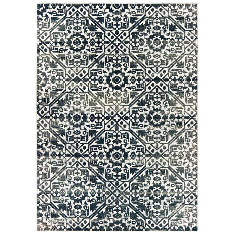 Leonel Geometric Indoor Rug, Rectangle 5'3" x 7'6"