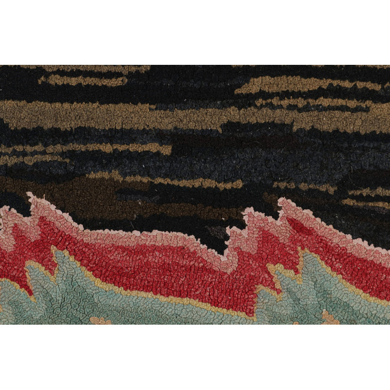 One-of-a-Kind 2'4" X 4'6" Hand Hooked Area Rug
