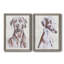 «Sitting Dog II», toile encadrée de qualité supérieure - prête à être accrochée-821388250-821388249