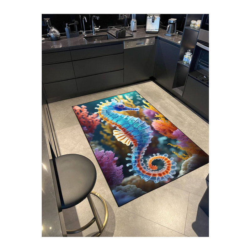 Tapis décoratif coloré lavable Sea Creatures