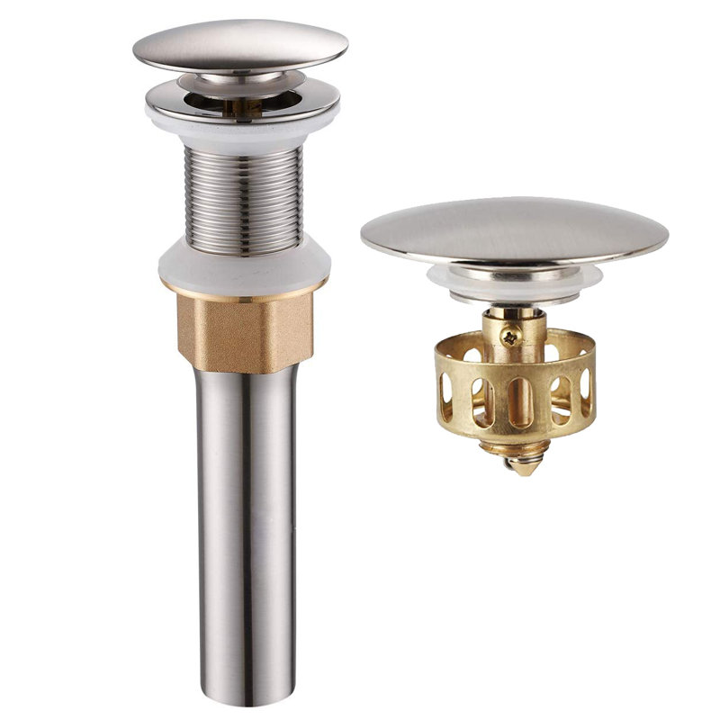 2.6'' W Drain Stopper, Brushed Nickel