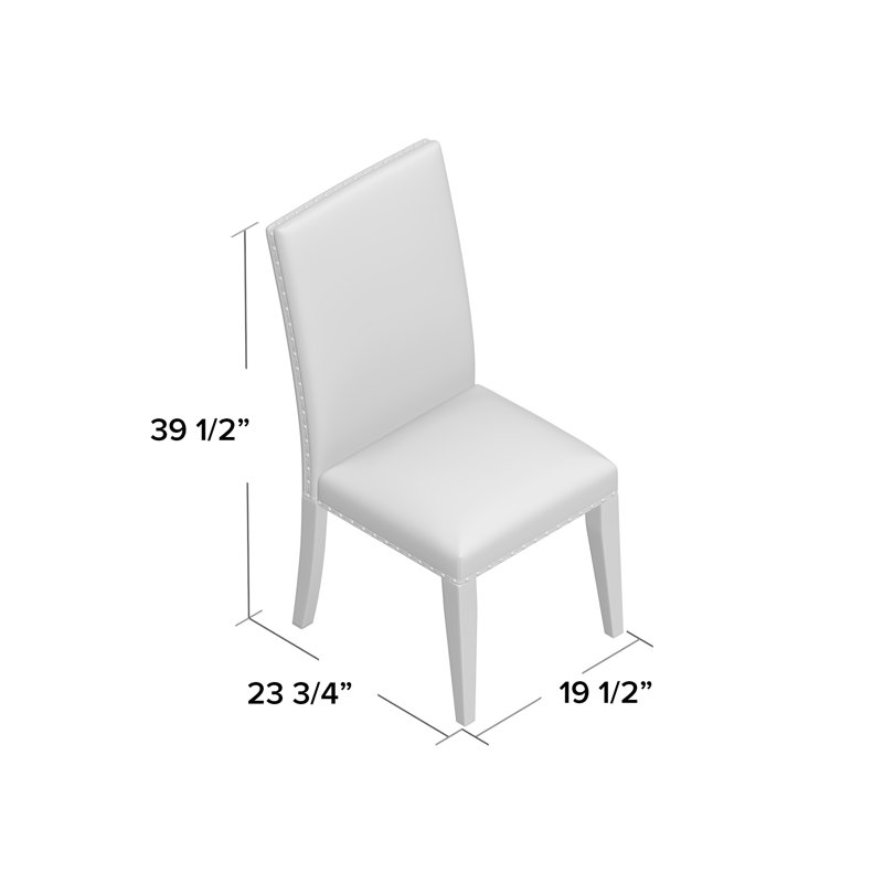 Chaise de salle à manger rembourrée Carr
