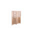 Paravent en bois massif à 4 plis, l 55,2 po x H 65 po, teinte naturelle, charnières en métal pour une utilisation simple et pratique, rehausse le décor de la pièce, se déplie sans effort, intérieur