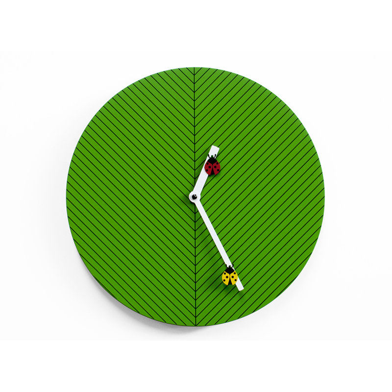 Vita Wood Wall Clock, Green