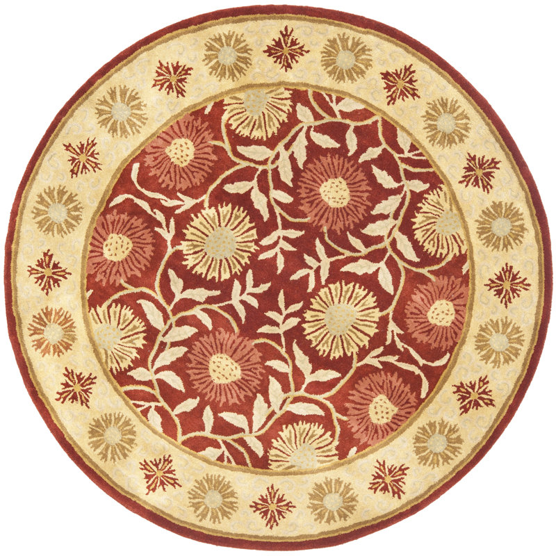 Cranmore Hand Tufted Wool Oriental Rug, Round 6'