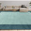 Wool Area Rug in Aqua