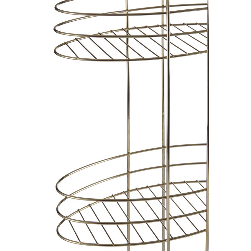 Newhall 34cm x 80cm Bathroom Shelf, Gold