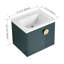 Meuble-lavabo mural de salle de bain avec lavabo en céramique et porte à fermeture en douceur-1224089257