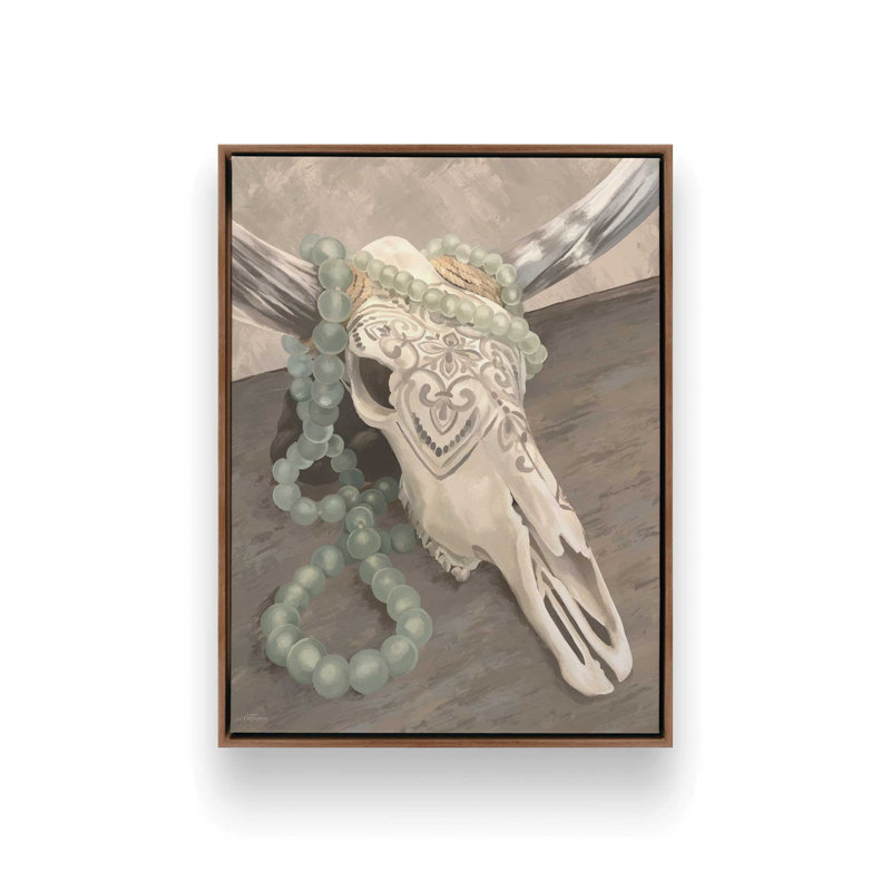 Reproduction d'art «Western Décor» par Cat Thurman Designs, 12 W x 16 H, Toile avec cadre, Brown