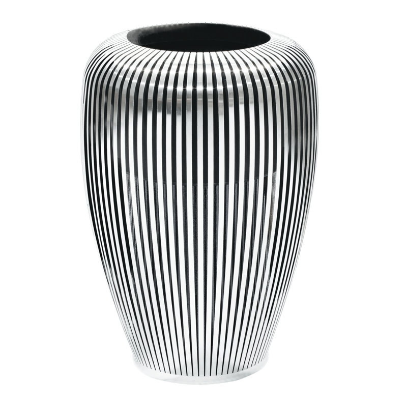 Metal Pot Planter, 47cm H x 57cm W