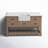 Curiel 60 " W Freestanding Standard Free Standing 1 Single Vanity Bathroom Vanity With Engineered Stone Top-976450959