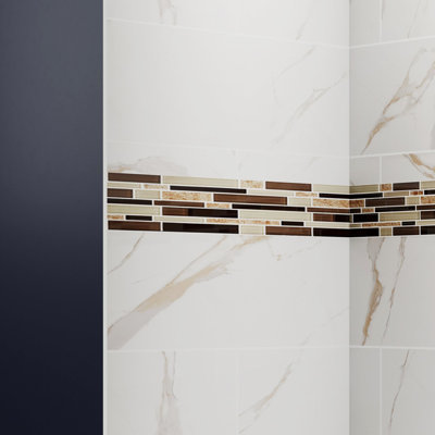 Composite Shower Wall Panel Surround - Seamless 60" Back Wall