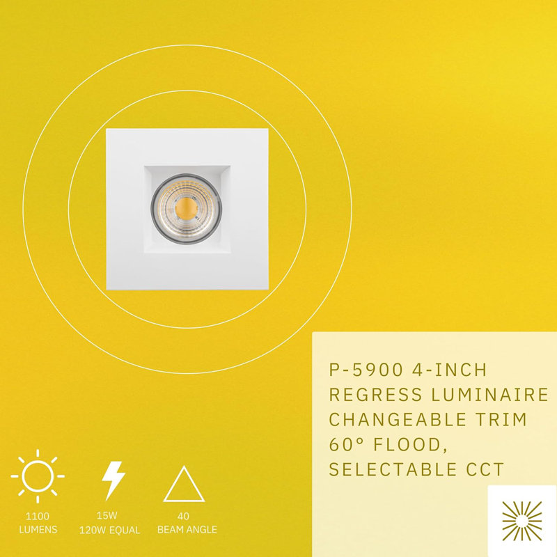 4 in. Selectable 15 W Air-Tight IC Rated Standard Kit Standard Recessed Lighting Kit, White