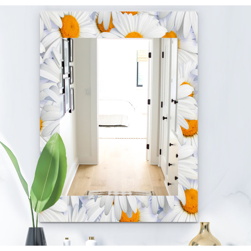 Miroir mural traditionnel à coeurs en cascade, H 24 po x l 32 po