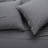 4 Piece Bed Sheet Set, 100% Cotton Jersey, Includes Super Soft, Flat And Fitted Sheets, Pillowcase, Queen, Dark Gray, Solid-122593960-122593961