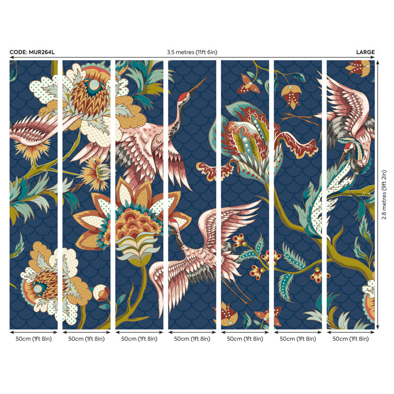 Shelocta Matte Wall Mural, 280cm L x 350cm W