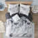 Cassiopeia Watercolor Tie Dye Printed Comforter Set with Throw Pillow