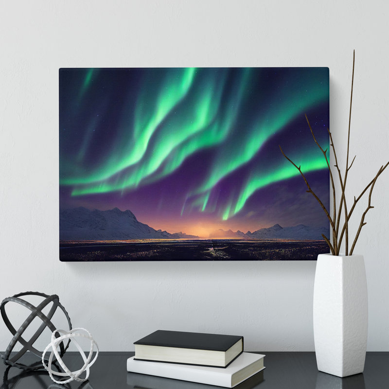 Fabulous Northern Lights - Wrapped Canvas, 50cm H x 76cm W x 3cm D