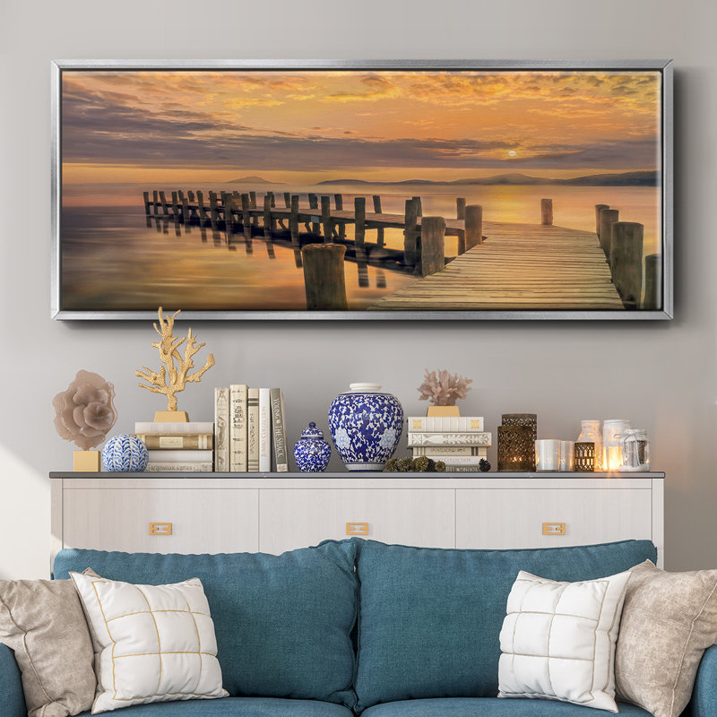 Reaching Out- Framed Canvas, 24" H x 60" W