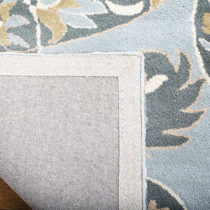 Matthews Hand Tufted Wool Floral Rug, Rectangle 5' x 8'