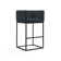 Upholstered Counter Stool with Metal Frame