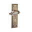 Crystal Parlor Interior Mortise Door Lever with New York Long Plate-1705136490