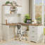 Bureau de direction en L avec huche Farmhouse