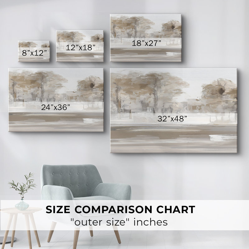 Paysages série 8 - Cavas enveloppés de galerie, 32 x 48