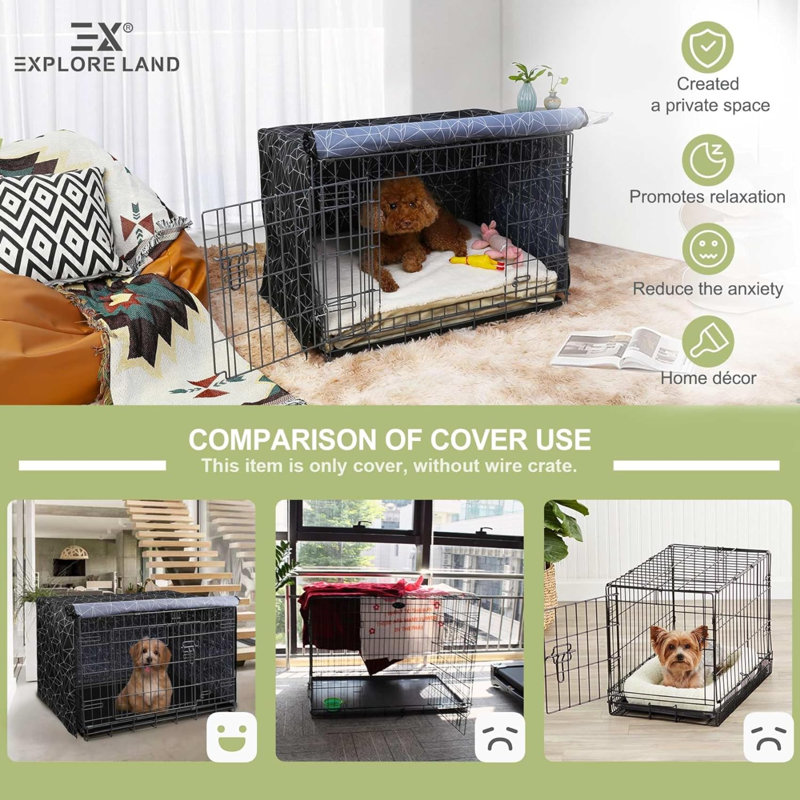 Polyester Pet Crate Cover