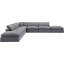 Canapé modulaire en velours 160 po conforme à la norme CAL117-88388173