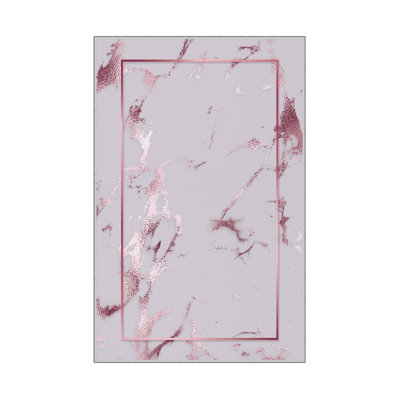 Premium Woven Area Rug (1.6 x 2.6 Feet), 100% Polyester, 0.3 in Pile Height | Antibacterial, Non-Slip PVC Dot Underside | Machine Washable, 3D Digital Print | Ideal for Living Room, Bedroom & Entryway Decor